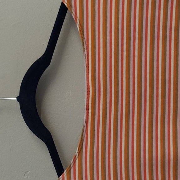 ANTHROPOLOGIE MAEVE Striped Short Sleeve Ruffled Peplum Top - Picture 8 of 11